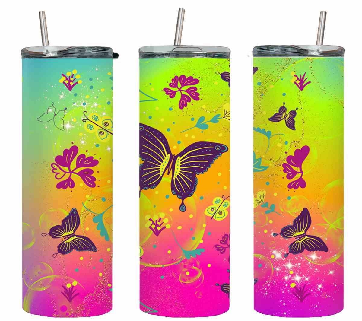 Rainbow Butterfly Neon-8340